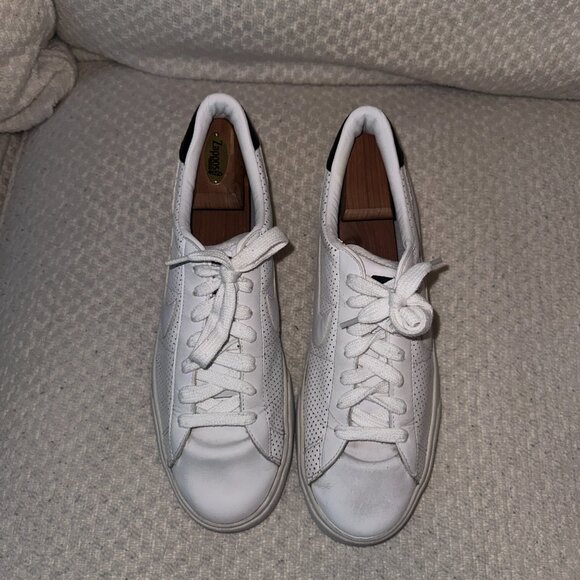 Men's Vintage High Quality Leather Nike Sneakers - White Logo - Size 11.5 US - Picture 3 of 8